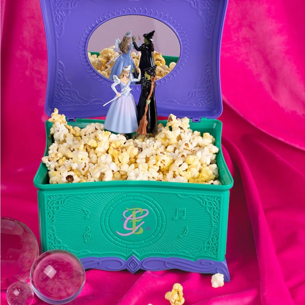 Wicked “For Good” Collectible Popcorn Bucket Movie Merch Music Box NWT
